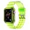  Apple Watch 38/40/41mm Kristall Skal/Armband Neon Gul - Teknikhallen.se