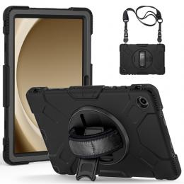  Samsung Galaxy Tab A9 Plus Skal 360 Rotation Shockproof Med Rem - Teknikhallen.se