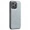 DG.MING DG.MING iPhone 15 Pro Max Skal Lder Glitter Silver - Teknikhallen.se