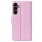  Samsung Galaxy A15 5G Fodral Litchi Lder Ljus Rosa - Teknikhallen.se