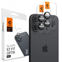 Spigen Spigen iPhone 16/16 Plus 2-PACK Linsskydd Optik GLAS.tR "Ez Fit" - Teknikhallen.se