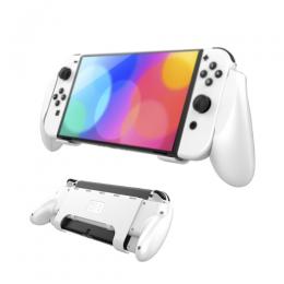  Nintendo Switch OLED Skal Comfort Grip Med Ställ Vit - Teknikhallen.se