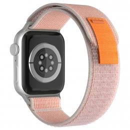 ColorPop Apple Watch 42/44/45/49 mm Armband Nylon Trail Loop Rosa - Teknikhallen.se