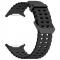  Galaxy Watch Ultra 47 mm Armband Wave Design Svart - Teknikhallen.se