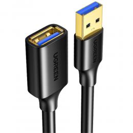 UGREEN UGREEN 3m USB 3.0 Förlängningskabel Svart - Teknikhallen.se