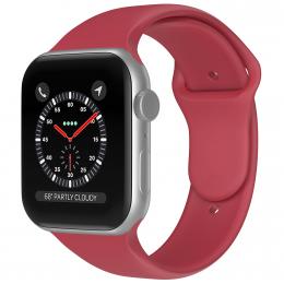 ColorPop Apple Watch 38/40/41 mm Silikon Armband (M/L) Crimson - Teknikhallen.se