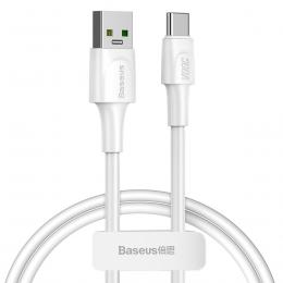 BASEUS Baseus VOOC 1m 5A USB-C QC3.0 Kabel - Vit - Teknikhallen.se