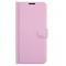  iPhone 13 Pro - Litchi Lder Fodral - Ljus Rosa - Teknikhallen.se