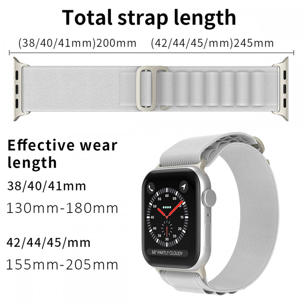 ColorPop Apple Watch 38/40/41 mm Armband Alpine Pro Loop Starlight - Teknikhallen.se