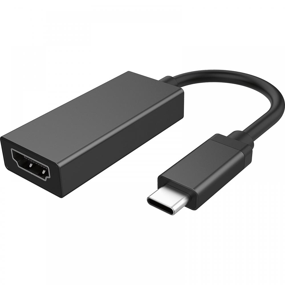 Smartline Smartline USB-C till HDMI Adapter 10cm Svart - Teknikhallen.se
