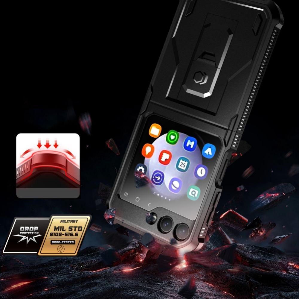 Tech-Protect Tech-Protect Galaxy Z Flip 5 Skal Kevlar Pro Svart - Teknikhallen.se