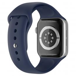 ColorPop Apple Watch 38/40/41 mm Silikon Armband (M/L) Midnight Blue - Teknikhallen.se