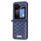  Galaxy Z Flip 6 Skal Diamond Textur Bl - Teknikhallen.se