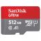 SanDisk SanDisk MicroSDXC Mobil Ultra 512GB 150MB/s Inkl. Adapter - Teknikhallen.se