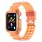  Apple Watch 38/40/41mm Kristall Skal/Armband Orange - Teknikhallen.se