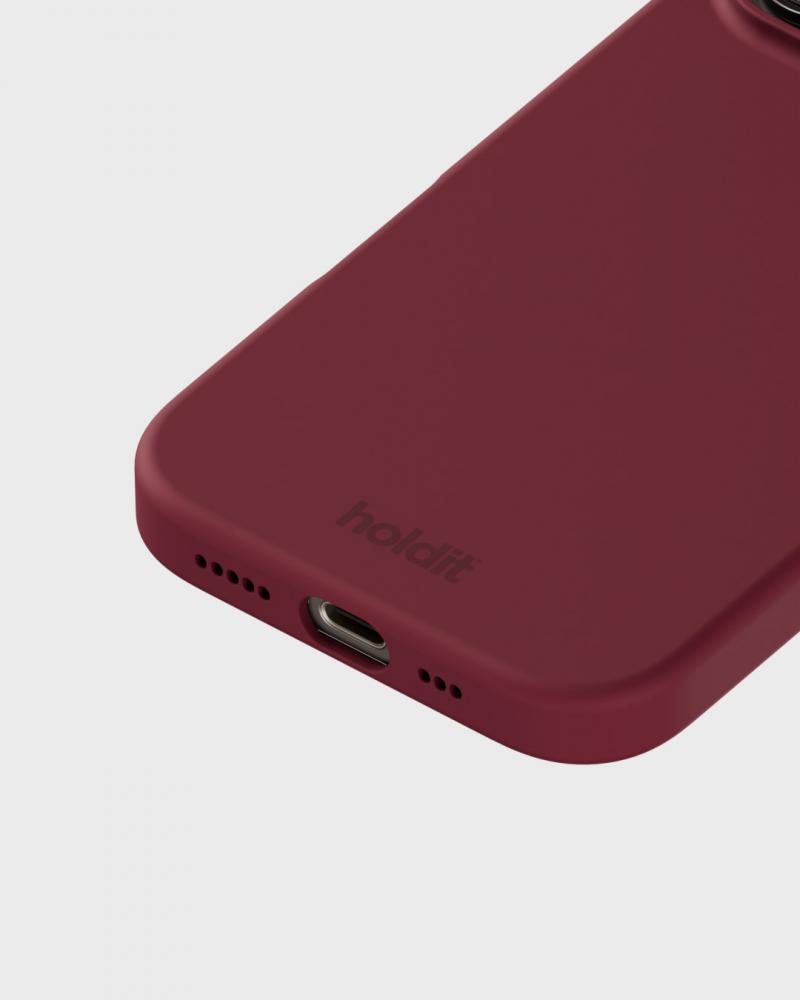 holdit holdit iPhone 16 Pro Max Skal Silikon Red Velvet - Teknikhallen.se