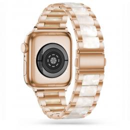 Tech-Protect Tech-Protect Metall Armband Apple Watch 38/40/41 mm Stone White - Teknikhallen.se