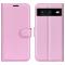  Google Pixel 8 Fodral Litchi Textur Ljus Rosa - Teknikhallen.se