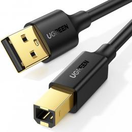 UGREEN UGREEN 1.5m USB-A - USB-B 2.0 Kabel Svart - Teknikhallen.se