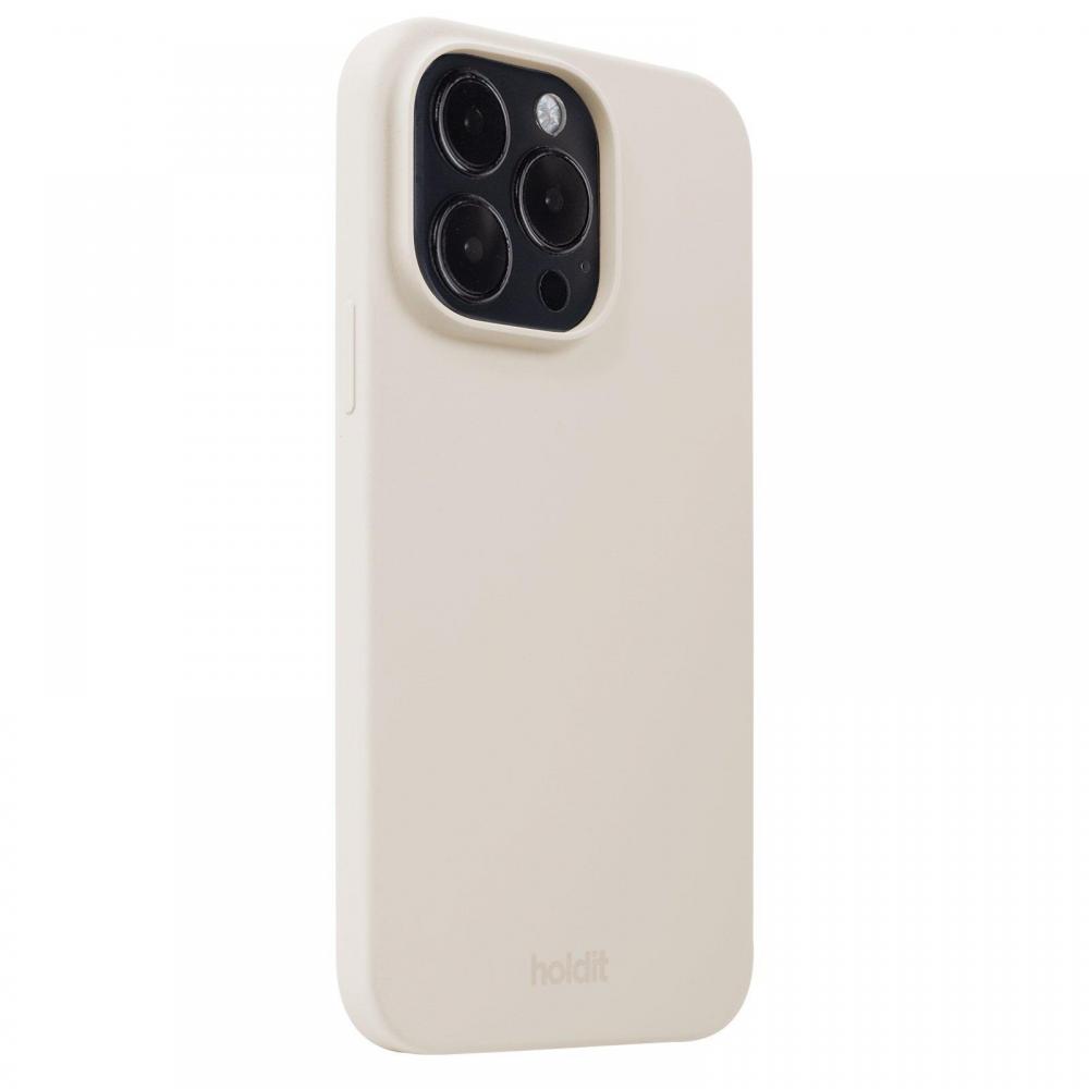 holdit holdit iPhone 15 Pro Mobilskal Silikon Light Beige - Teknikhallen.se