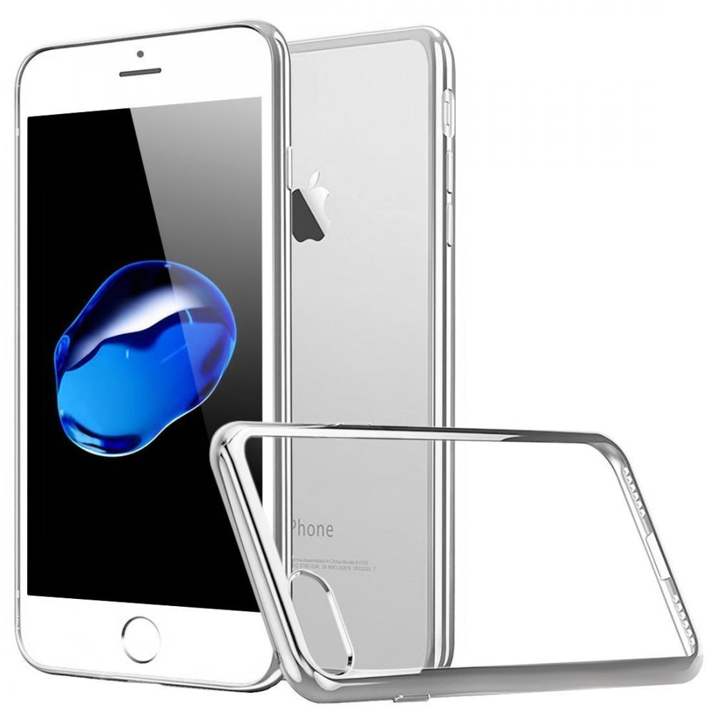  iPhone 7/8 Plus - Frgad TPU - Silver - Teknikhallen.se