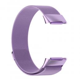  Fitbit Charge 6 / 5 Metall Armband Milanese Loop Lila - Teknikhallen.se