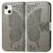  iPhone 13 - Butterfly Print Lder Fodral - Gr - Teknikhallen.se