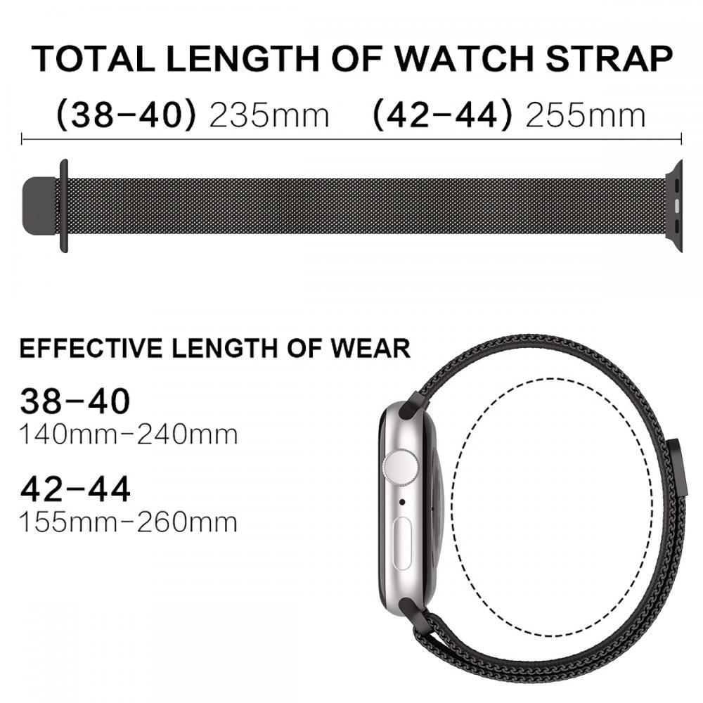 ColorPop ColorPop Milanese Loop Metall Armband Apple Watch 38/40/41 mm Gr - Teknikhallen.se