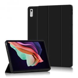  Lenovo Tab P11 Gen 2 Fodral Tri-Fold Läder Svart - Teknikhallen.se