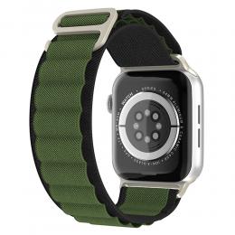 ColorPop Apple Watch 38/40/41 mm Armband Alpine Pro Loop Svart/Grön - Teknikhallen.se