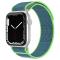 ColorPop Apple Watch 42/44/45/49 mm Armband Nylon Trail Loop Bl/Grn - Teknikhallen.se