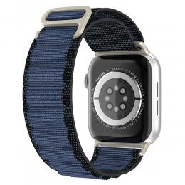 ColorPop Apple Watch 42/44/45/49 mm Armband Alpine Pro Loop Svart/Midnight Blue - Teknikhallen.se