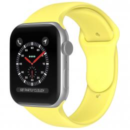 ColorPop Apple Watch 38/40/41 mm Silikon Armband (S/M) Gul - Teknikhallen.se