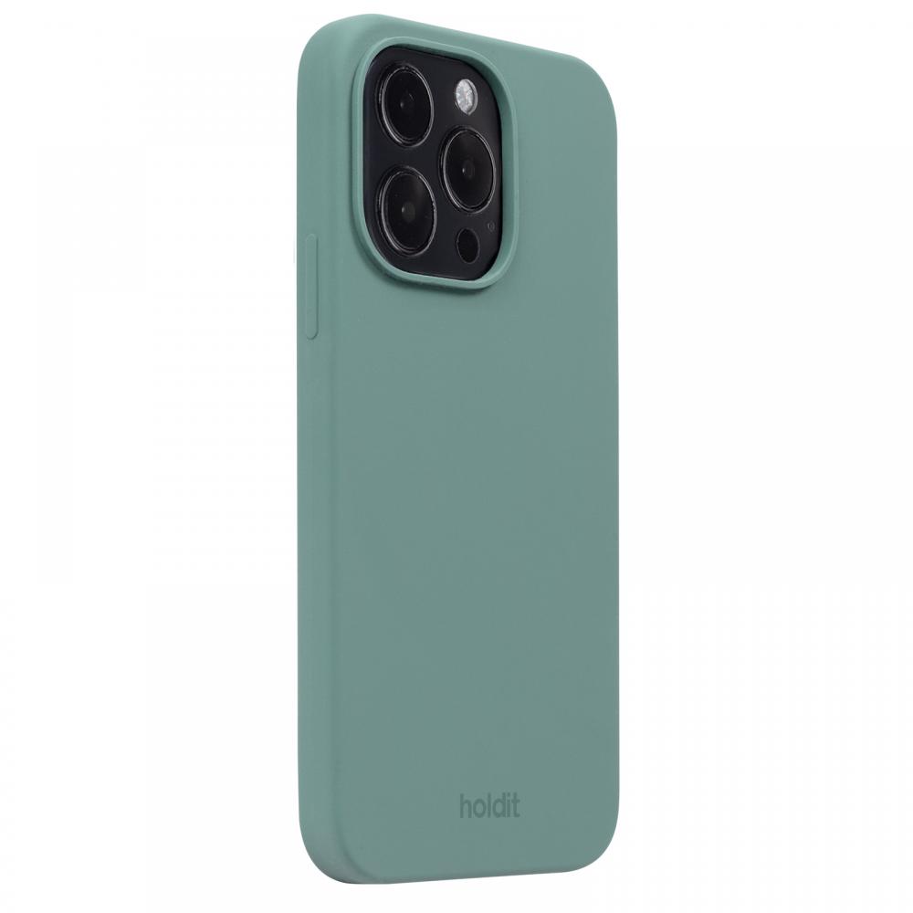 holdit holdit iPhone 14 Pro Skal Silikon Moss Green - Teknikhallen.se