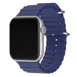 ColorPop Apple Watch 42/44/45/49 mm Armband Ocean Wave Midnight Blue - Teknikhallen.se