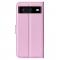  Google Pixel 8 Fodral Litchi Textur Ljus Rosa - Teknikhallen.se