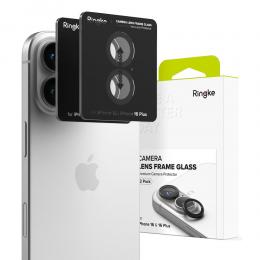 Ringke Ringke iPhone 16 / 16 Plus 2-PACK Linsskydd Svart - Teknikhallen.se