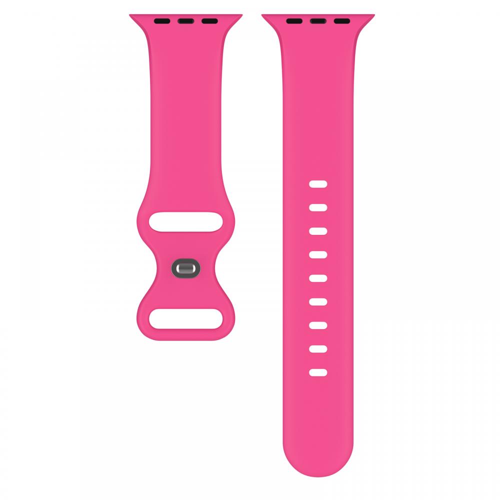 ColorPop Silikon Armband Butterfly Apple Watch 41/40/38 mm (M/L) Hot Pink - Teknikhallen.se