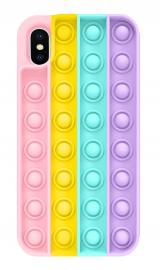  iPhone X/Xs - Pop It Fidget Skal - Multicolor - Teknikhallen.se