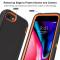  iPhone 7/8/SE (2020/2022) - Shockproof Hybrid Armor Skal - Svart/Orange - Teknikhallen.se