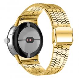  Google Pixel Watch / Watch 2 Metallarmband Guld - Teknikhallen.se