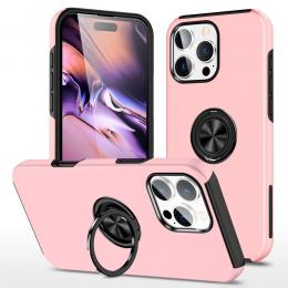  iPhone 16 Pro Skal Med Ringhållare Kickstand Roséguld - Teknikhallen.se