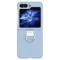  Galaxy Z Flip 6 Skal Skin Touch Ringhllare Ljus Bl - Teknikhallen.se