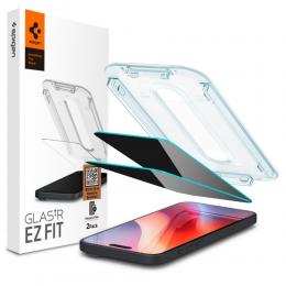 Spigen Spigen iPhone 16 Pro Max "Ez Fit" 2-PACK Skärmskydd Privacy - Teknikhallen.se