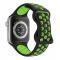 ColorPop Sportarmband Dual-Color Apple Watch 41/40/38 mm (S/M) Svart/Grn - Teknikhallen.se