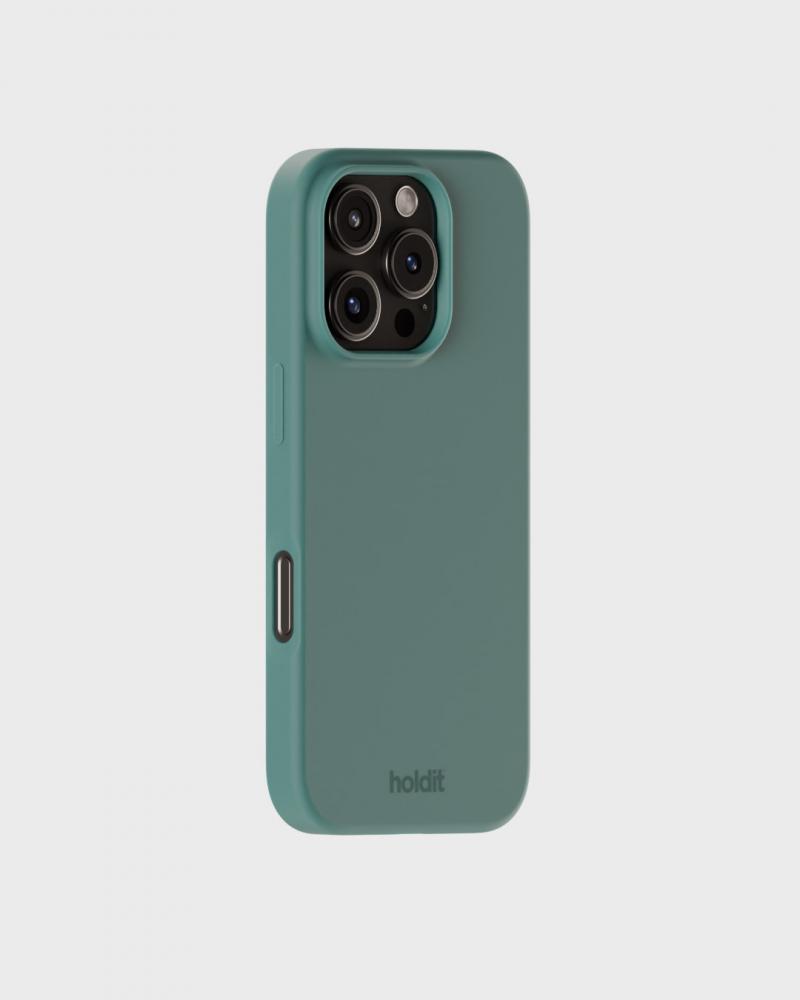 holdit holdit iPhone 16 Pro Skal Silikon Moss Green - Teknikhallen.se