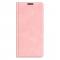  iPhone 13 Pro Max - Solid Lder Flip Fodral - Ljus Rosa - Teknikhallen.se