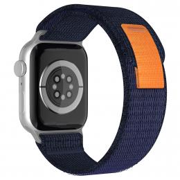 ColorPop Apple Watch 42/44/45/49 mm Armband Nylon Trail Loop Midnight Blue - Teknikhallen.se