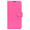  iPhone 16 Pro Fodral Litchi Lder Rosa - Teknikhallen.se