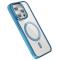 ColorPop ColorPop iPhone 15 Pro Max Skal CH MagSafe Transparent/Mrk Bl - Teknikhallen.se